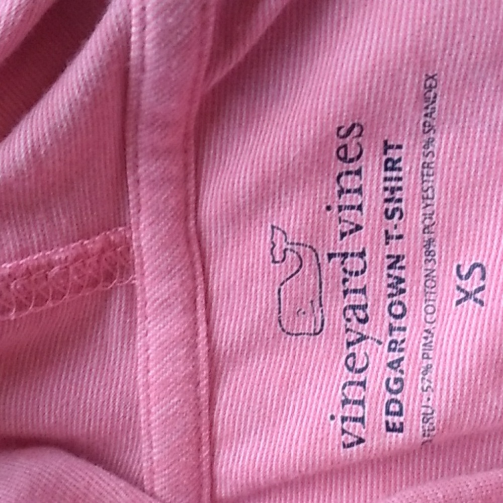 Vineyard Vines Pink Hoodie Tee - Picture 5 of 5